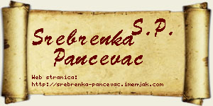 Srebrenka Pančevac vizit kartica